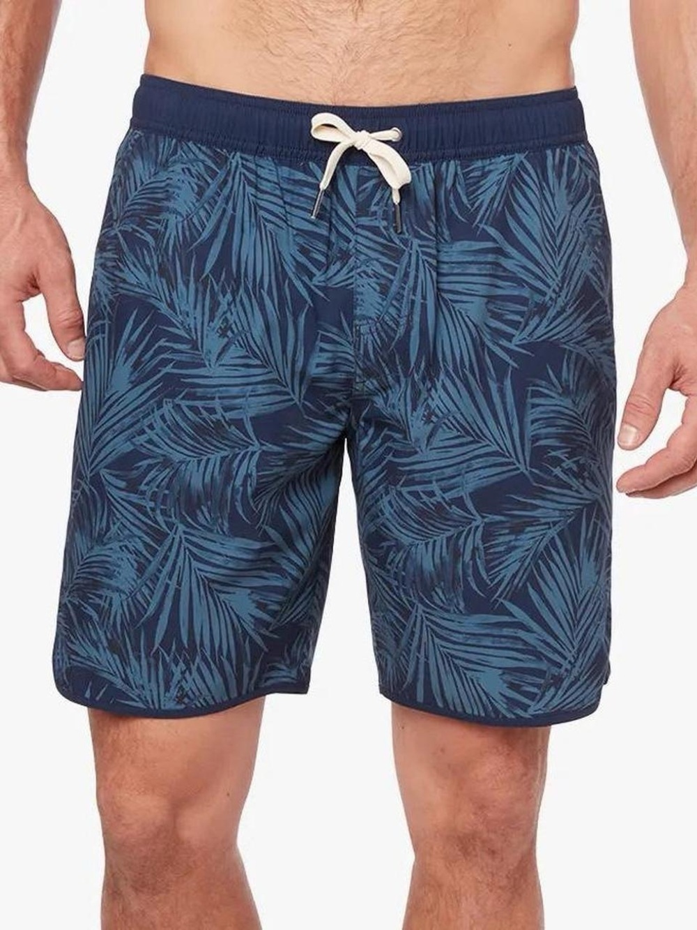NWOT Fair Harbor Anchor Trunk Navy Palm Print Swim Trunks Men’s Size XL Beach